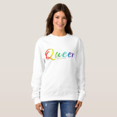 Sweatshirt Le mot unique expressif et étrange de SlipperyJoe (Devant entier)