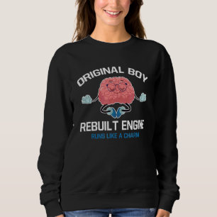 Sweatshirt Le Moteur D'Origine Reconstruit Boy Fonctionne Com