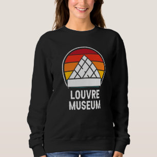 Sweatshirt Le Musée du Louvre Rétro Paris Amour France