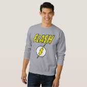 Sweatshirt Le nom Flash et logo d'éclair (Devant entier)