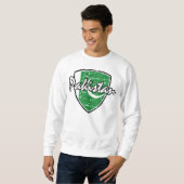 Sweatshirt Le Pakistan a affligé le drapeau (Devant entier)
