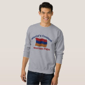 Sweatshirt Le papa arménien le plus frais (Devant entier)
