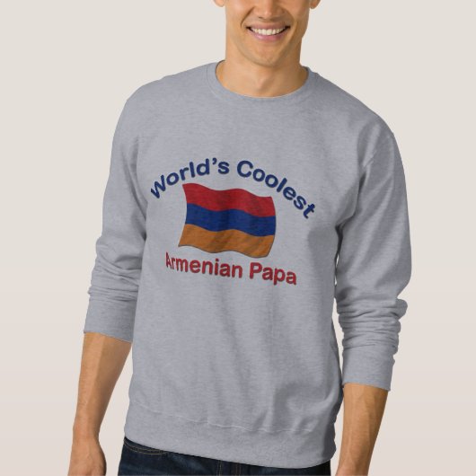 Sweatshirt Le papa arménien le plus frais (Devant)