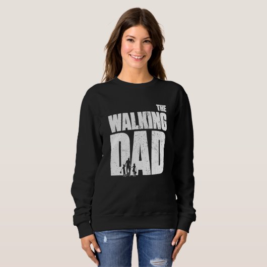 Sweatshirt Le papa marchant avec poussette (Devant entier)
