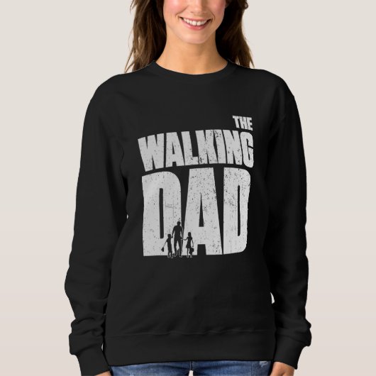 Sweatshirt Le papa marchant avec poussette (Devant)