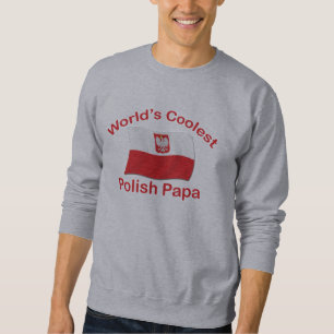 Sweatshirt Le papa polonais le plus frais