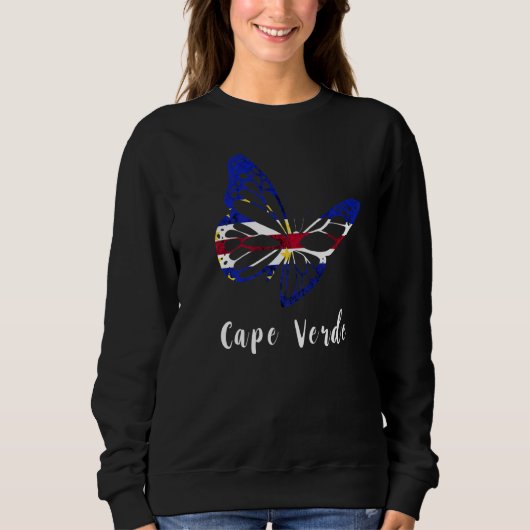 Sweatshirt Le Papillon Cap-Vert Change Hope Le Drapeau Cap-Ve (Devant)