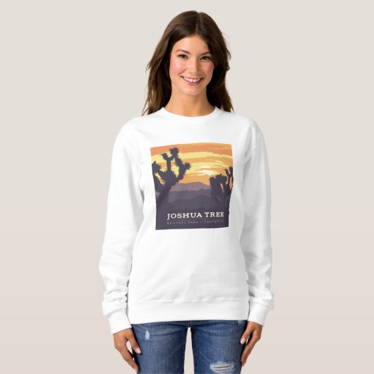 Sweatshirt Le Parc national de Joshua Tree | Californie (Devant entier)