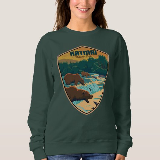 Sweatshirt Le Parc national de Katmai (Devant)