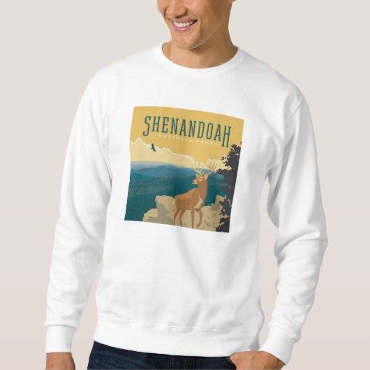 Sweatshirt Le Parc national de Shenandoah | Cerf (Devant)