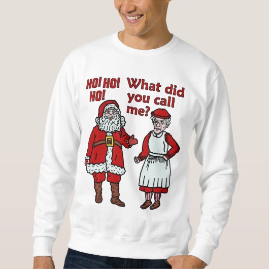 Sweatshirt Le père noël et Mme drôles Christmas Ugly Sweater (Devant)