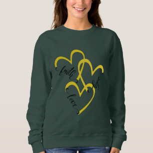 Sweatshirt Le Plus Grand Est L'Amour Ancré Dans La Foi Vivant