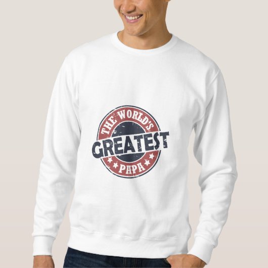 Sweatshirt Le plus grand Papa du monde (Devant)