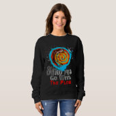 Sweatshirt Le Poisson Mort Aller Avec Le Flux (Devant entier)