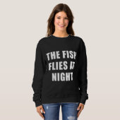 Sweatshirt Le Poisson Vite La Nuit Noire (Devant entier)