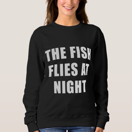 Sweatshirt Le Poisson Vite La Nuit Noire (Devant)