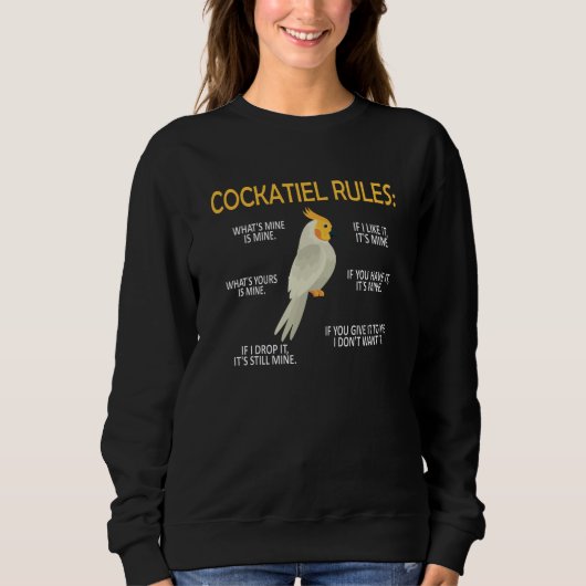 Sweatshirt Le Propriétaire De Cockatiel Délivre Un Amoureux D (Devant)