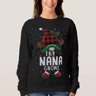 Sweatshirt Le Pyjama Bu de Noël de la famille Nana Gnome