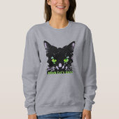 Sweatshirt Le Regard du Chat Noir (Devant)