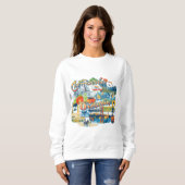 Sweatshirt Le rêve de Californie (Devant entier)