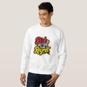 Sweatshirt Le risque est mieux que le regret (Devant entier)