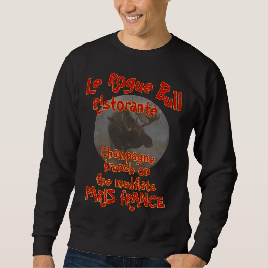 SWEATSHIRT LE ROGUE BULL RESTAURANT PARIS FRANCE (Devant)