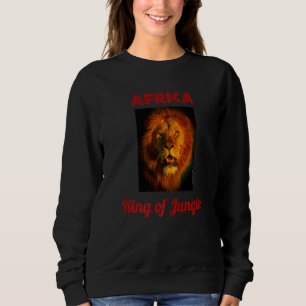 Sweatshirt Le Roi Africain De La Jungle Lion Impressionnant D
