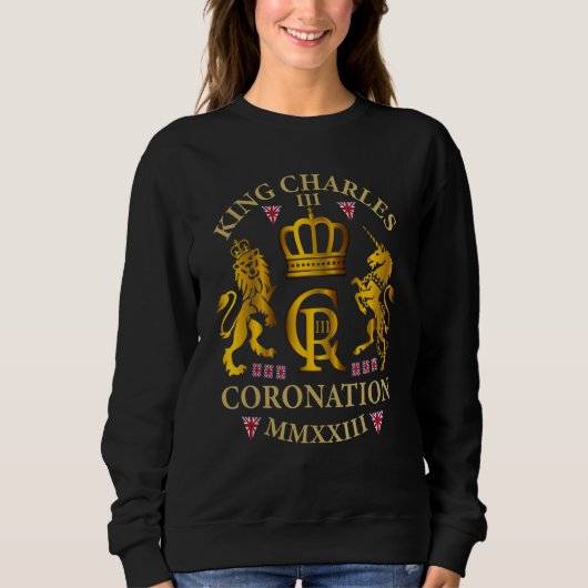 Sweatshirt Le roi Charles III du Royaume-Uni (Devant)