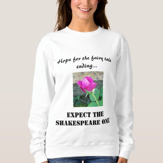 Sweatshirt Le Rose de Shakespeare (Devant)