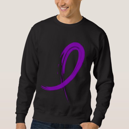 Sweatshirt Le ruban pourpre A4 de l'épilepsie (Devant)