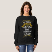 Sweatshirt Le Sang De Benson Traverse Mes Veines (Devant entier)