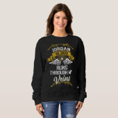 Sweatshirt Le Sang De Jordanie Traverse Mes Veines (Devant entier)