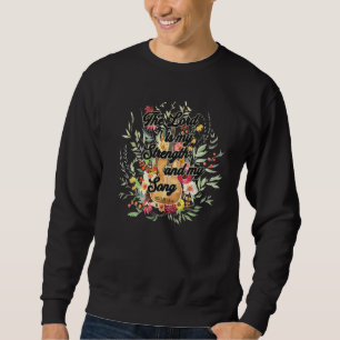 Sweatshirt Le Seigneur Est Ma Force Et Ma Chanson Florale Gui