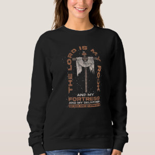 Sweatshirt Le Seigneur Est Mon Rocher Jésus Sauveur Christian