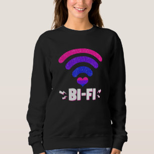 Sweatshirt Le Signal Wifi Bisexuel Mens Est Fort LGBTQ Si