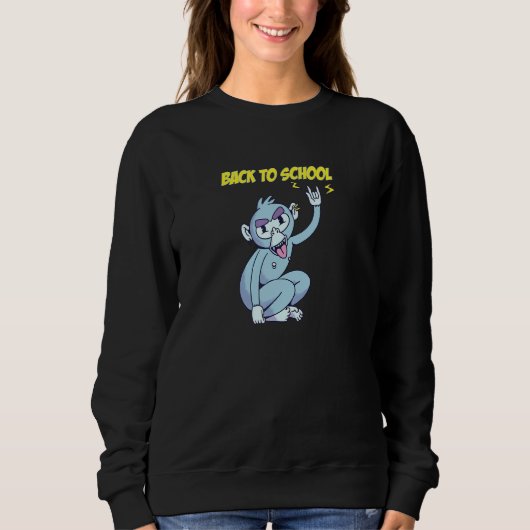 Sweatshirt Le Singe Dubbing À L'École (Devant)