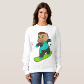 Sweatshirt Le snowboarder de Horse (Devant entier)