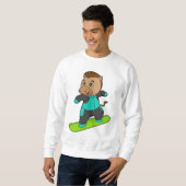 Sweatshirt Le snowboarder de Horse (Devant entier)