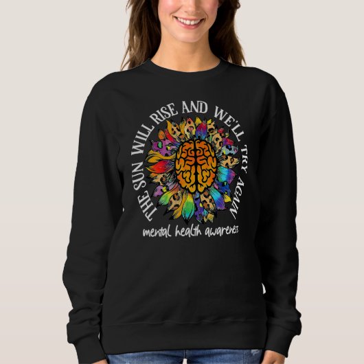Sweatshirt Le Soleil va augmenter Nous allons essayer de nouv (Devant)