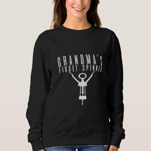 Sweatshirt Le Spineur Fidget de Grand-mère (Devant)