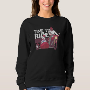 Sweatshirt Le Temps De Circuler Moto Mon Chien Dans La Moto S