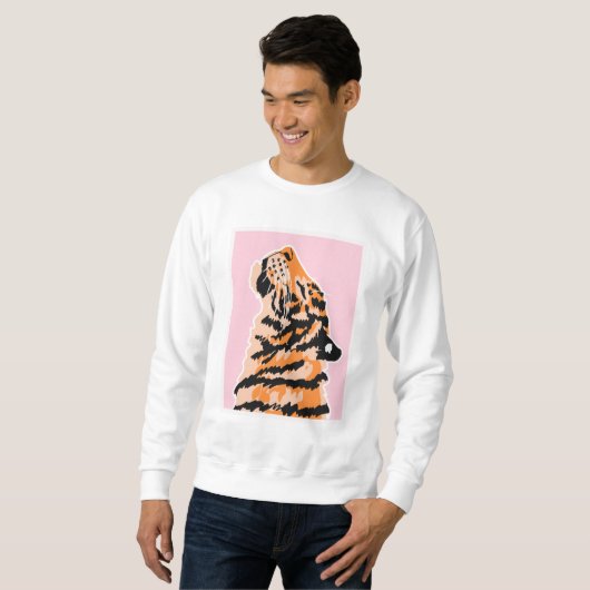 Sweatshirt Le Tiger Rizz (Devant entier)