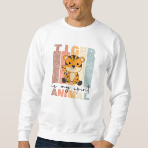 Sweatshirt Le tigre est mon esprit animal - Doux Tiger Vintag