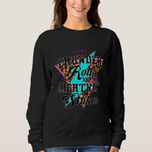Sweatshirt Le Tonnerre Rolls Et La Lumière Frappe Leopard
