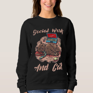 Sweatshirt Le Travail Social Et Les Chats Les Combattants De