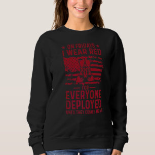 Sweatshirt Le Vendredi, Je Porte Le Rouge Pour Tous Les Déplo