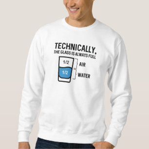 Sweatshirt Le Verre Est Toujours Plein