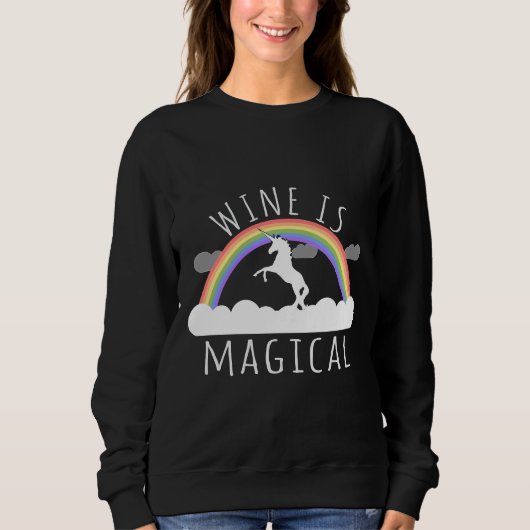 Sweatshirt Le Vin Est Magique (Devant)