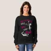 Sweatshirt Le volley-ball c'est Ups et Downs Apparel (Devant entier)