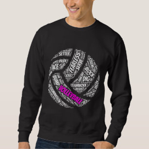 Sweatshirt Le volley-ball dit cadeau pour les filles et les f